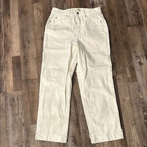 Universal Thread Off-White Highest Straight Jeans